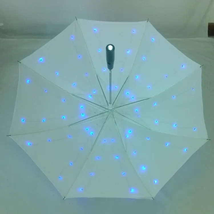 Barevné LED lehké děti deštník