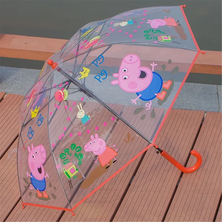 Peppa Pig Auto Transparent Kids Deštník