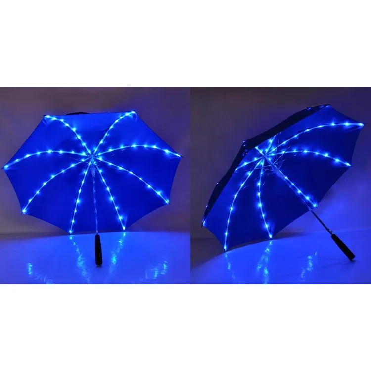 Dětský deštník s LED světlem na žebrech